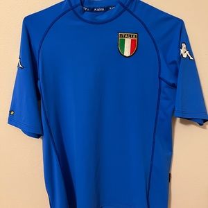 2000/2002 Kappa Italy Soccer Jersey - Size L